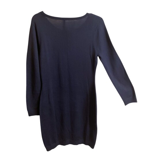 Andrew Marc New York Sweater Dress Women's SZ M Black Long Sleeved Zip Pockets - Picture 8 of 10